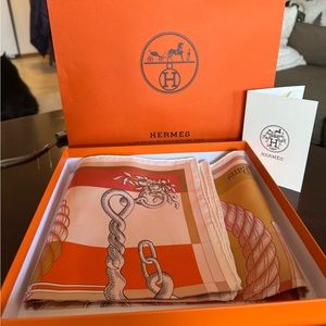 Hermes:  Della Cavalleria Double Sided Scarf 90